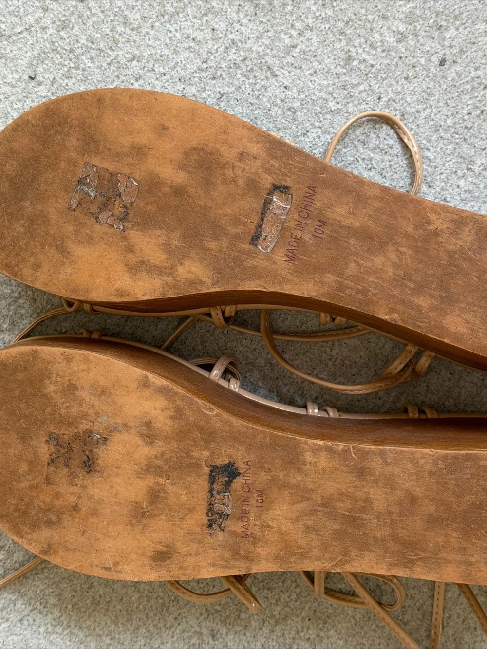 RARE Jeffrey Campbell Nude Patent Lace-Up Platform Wood Block Wedges